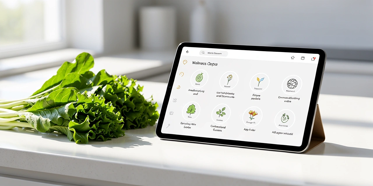 Nutritional guidance environment representing clean data habits